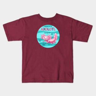 Anatomy of the Axolotl Kids T-Shirt